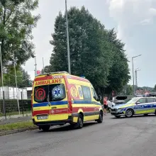 Zobacz zdjęcie: Zdarzenie dwóch aut za Carrefourem w Bolesławcu