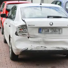 Zobacz zdjęcie: Kolizja przy ul. Wróblewskiego w Bolesławcu