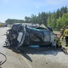 Zobacz zdjęcie: Wypadek na A18