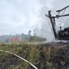 Zobacz zdjęcie: Pożar na A18