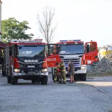 Zobacz zdjęcie: Pożar przy al. Tysiąclecia w Bolesławcu