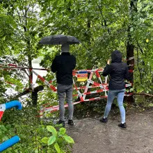 Zobacz zdjęcie: Gapie na terenie zalewowym