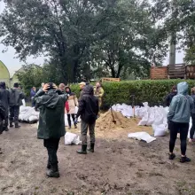 Zobacz zdjęcie: Budowa wałów przy ulicy Bema w Bolesławcu
