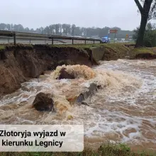 Zobacz zdjęcie: Zalane drogi w powiecie złotoryjskim