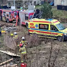 Zobacz zdjęcie: Akcja służb w Mierzwinie. Dwie osoby przysypane