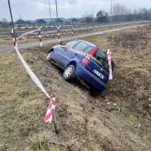 View photo: Fiat Ended Up in a Ditch. Driver Taken to Hospital