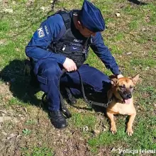 Zobacz zdjęcie: Rower oraz policjant wraz z Modeną
