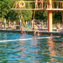 View photo: Pools on Spacerowa Street in Bolesławiec (2004)