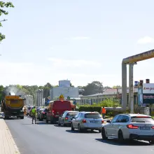 Zobacz zdjęcie: Korek na obwodnicy Bolesławca