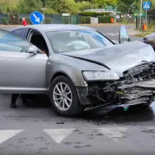 Переглянути фотографію: Зіткнення трьох автомобілів у центрі Lubania