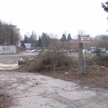 Zobacz zdjęcie: Pusty plac po zburzonym budynku Okręgowej Spółdzielni\ Mleczarskiej w Bolesławcu