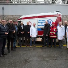 Переглянути фотографію: Карета швидкої допомоги з Нижньої Сілезії, передана самоврядуванням воєводства на початку війни