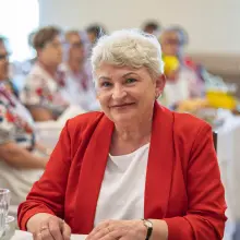 Zobacz zdjęcie: Dyrektorka Biblioteki Publicznej w Kruszynie Grażyna Wężyk