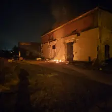 View photo: Fire at the former foundry