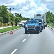 View photo: Cars collide on the bypass