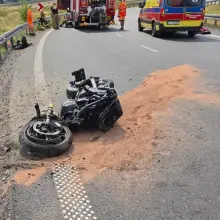 View photo: Accident on the A4–S3 link road