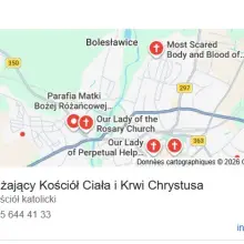 Zobacz zdjęcie: Zrzuty z map Google parafii Ciała i Krwi Chrystusa w Bolesławcu