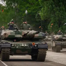 Переглянути фотографію: Шикування у бронекавалерійській бригаді