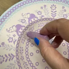 View photo: Bolesławiec elephants already on ceramics