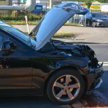 View photo: Two cars collide near Wróblewskiego
