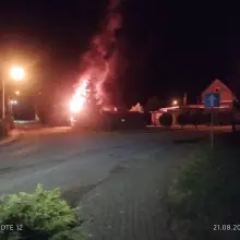 View photo: Fire in Gromadka