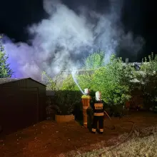 View photo: Fire in Gromadka