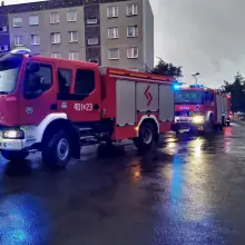 View photo: Firefighters on Starzyńskiego Street