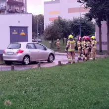 View photo: Firefighters on Starzyńskiego Street